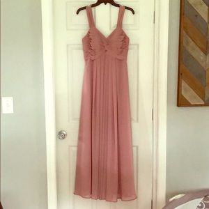 Azazie Kaitlynn Dusty Rose dress
